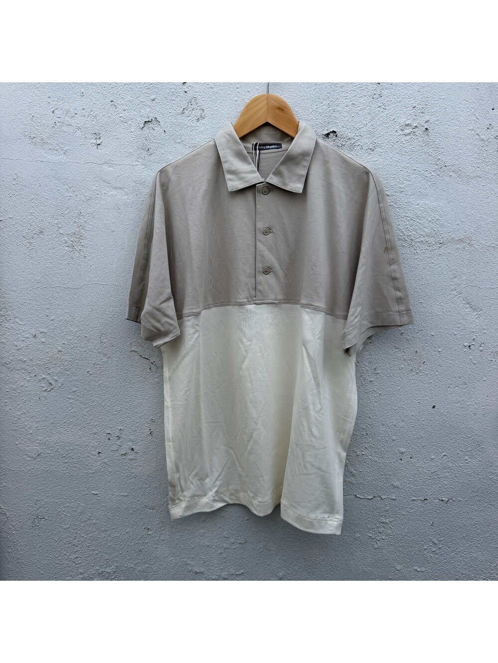 Vintage 80s Issey Miyake Brush Tag Deadstock Polo Shirt